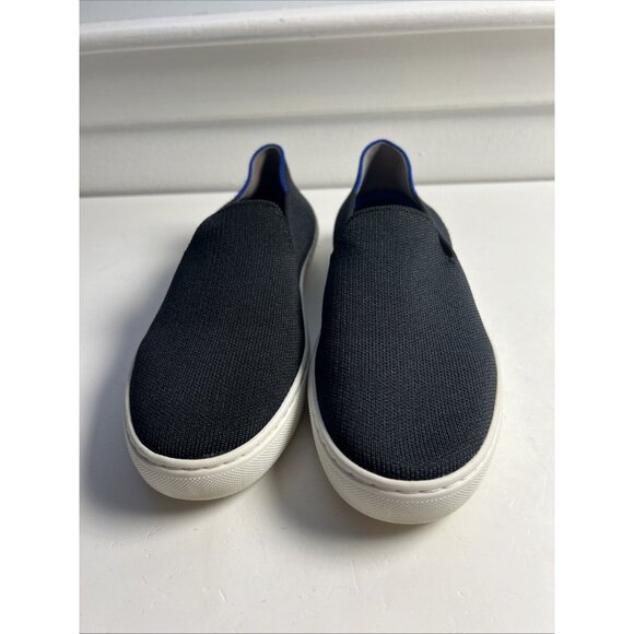 Rothy’s Classic Black The Original Slip On Shoes 7.5 Womens Round Toe Classy - Picture 7 of 10